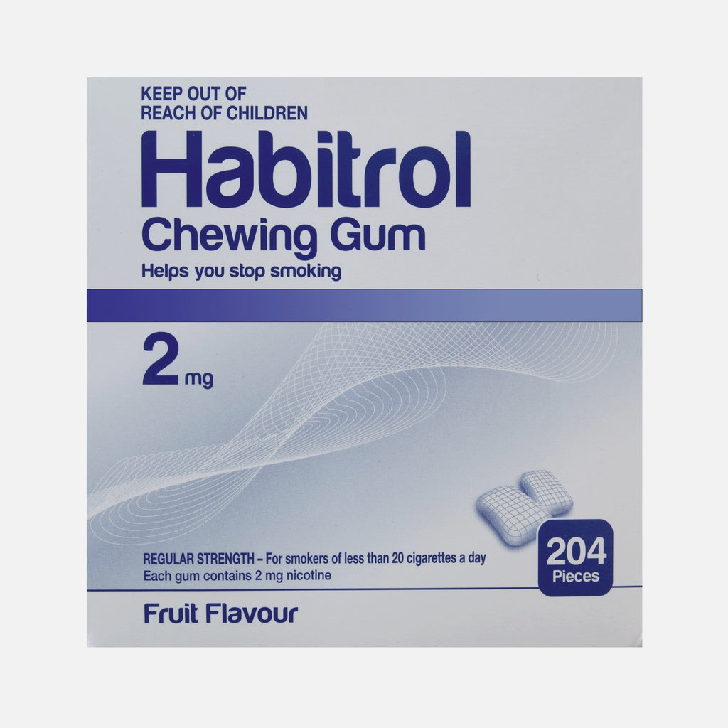 DENTED BOX SALE! Habitrol Nicotine Gum 2mg FRUIT Flavor (204 Each X 4 ...