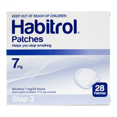 sHORT DATE SALE - STEP 3 Habitrol Transdermal 7mg Nicotine Patches (28 Patches) 07/2023