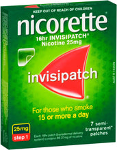 Nicorette Invisipatch Step 1, 25mg, 7 Patches