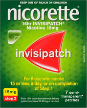 Nicorette Invisipatch Step 2, 15mg, 7 Patches