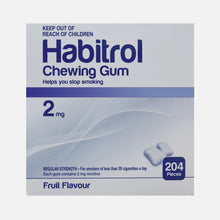 NO BOX SALE - Habitrol Nicotine Gum 2mg FRUIT Flavor 204 Pack