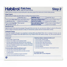Step 2 Habitrol nicotine transdermal patches 28 pieces back view