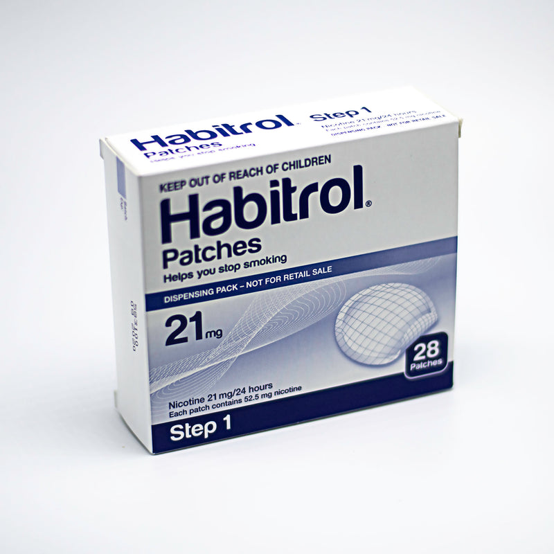 Step 1 Habitrol nicotine transdermal patches 28 pieces top side view