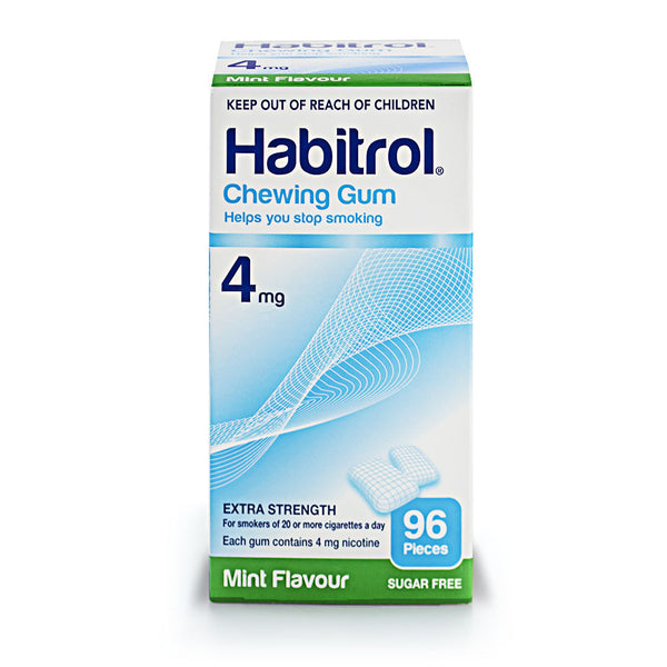 Habitrol Nicotine Gum 4mg Mint Flavor, 96 Pieces